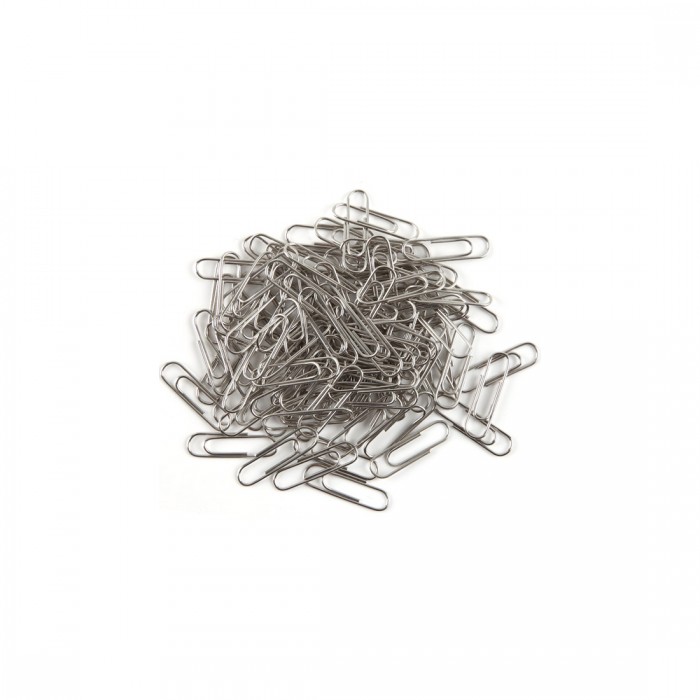 Скрепки металлические никелированные Comix B3500, 29 мм., (коробка 100 скрепок)