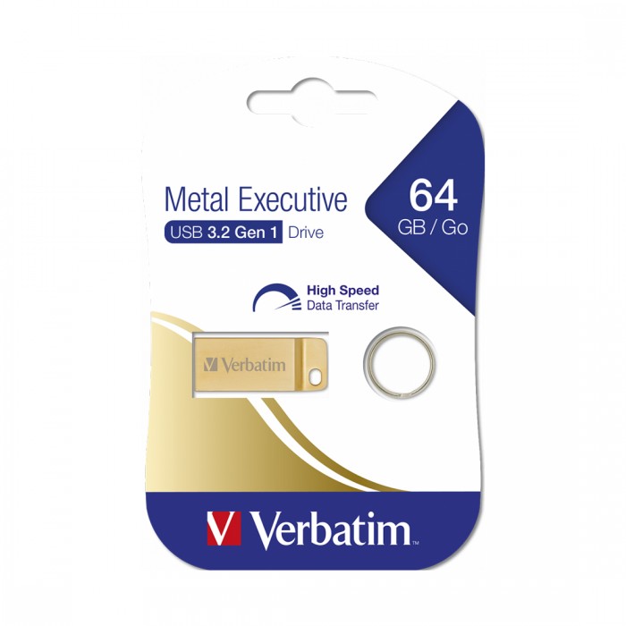USB-накопитель Verbatim 99106 64GB USB 3.2 Золотистый