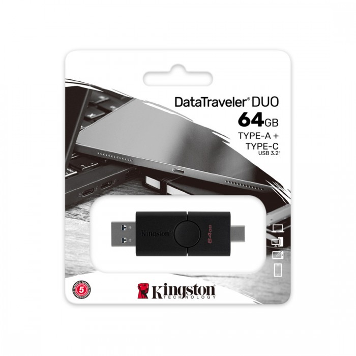 USB-накопитель Kingston DTDE/64GB 64GB Чёрный