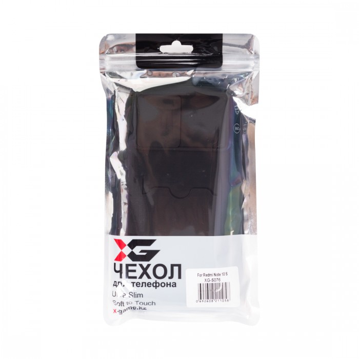Чехол для телефона X-Game XG-S076 для Redmi Note 10S Чёрный Card Holder
