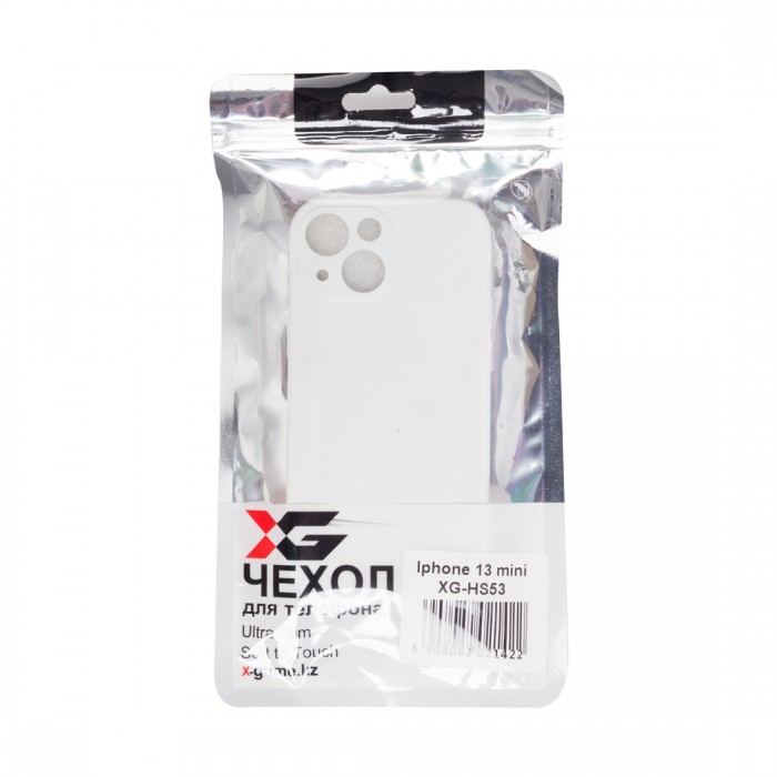 Чехол для телефона X-Game XG-HS53 для Iphone 13 mini Силиконовый Белый