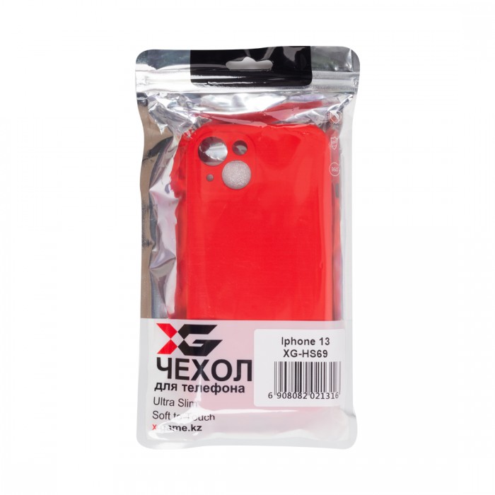 Чехол для телефона X-Game XG-HS69 для Iphone 13 Силиконовый Красный